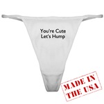 message Thongs underwear